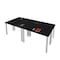 Bestar Bestar Universel Four 48W x 24D Table Desks with Square Metal Legs in black 65900-000018 - alternate 1